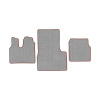 37-Коврики ворсовые MAN TGS -(АВС 3 коврика. МТ) (UPP-6 (Серый) кант Коричневый)
