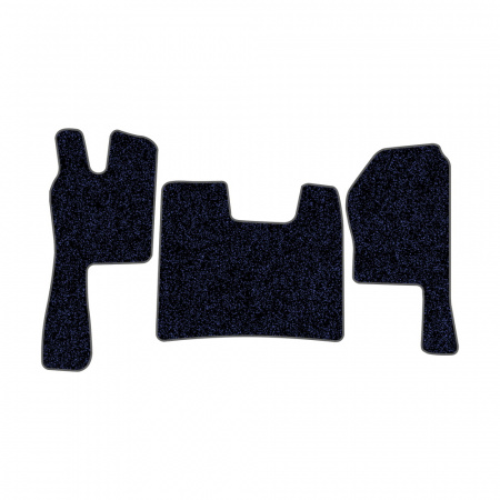 21-Коврики ворсовые SCANIA R  -(ABTC 3 коврика. АТ) (Карлайт (Синий) кант Серый)