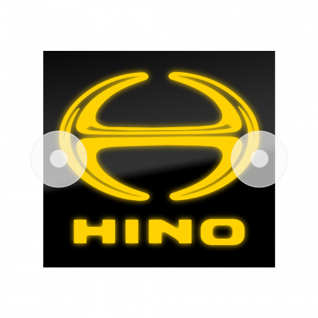 Табличка светодиодная 14x15 (желтая) на лобовое стекло (12v) (HINO)