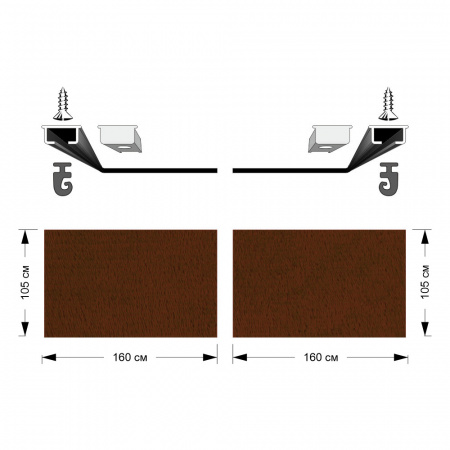 Комплект автоштор с направляющими GZ Nехт