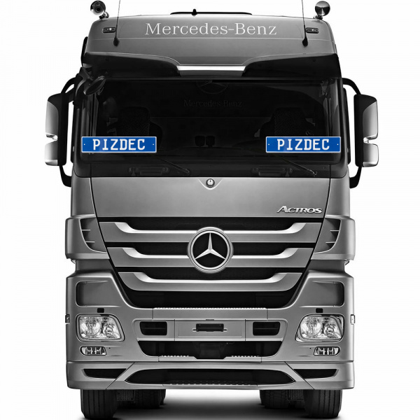 Автомобильный сувенирный номер PIZDEC