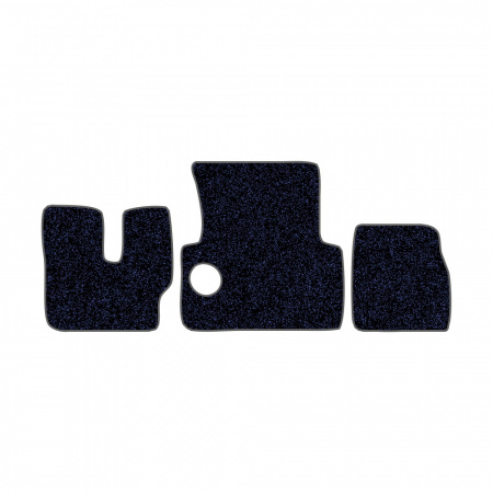 33-Коврики ворсовые MAN F-2000 Commandor -(АВС 3 коврика. МТ) (Карлайт (Синий) кант Серый)