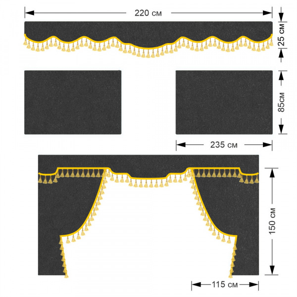Комплект автоштор MAZ EURO (Простор)