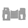 83/1-Коврики ворсовые Mercedes Actros MP3 MS от 2004г. (2пневмо) -(ABTC 3 коврика. АТ) (UPP-8 (Серый) кант Серый)