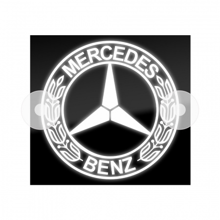 Табличка светодиодная 14*15 Лобовое (24v) (MERCEDES белая)