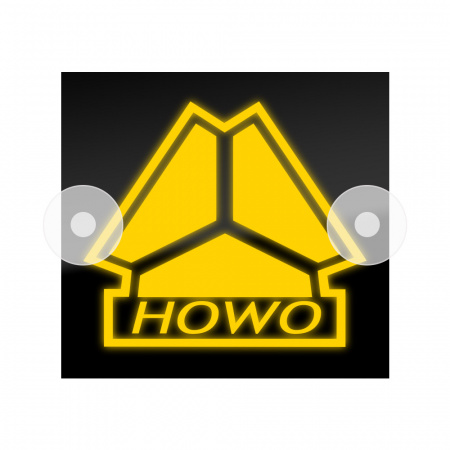 Табличка светодиодная 14x15 (желтая) на лобовое стекло (12v) (HOWO)