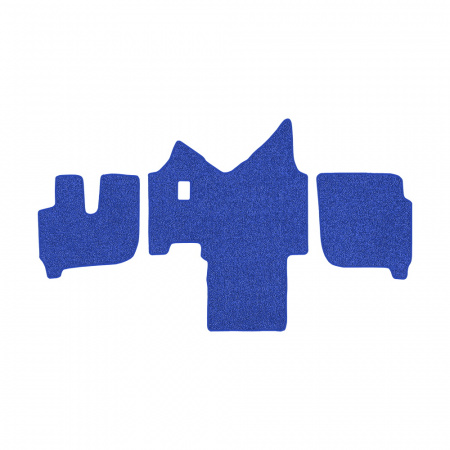 61-Коврики ворсовые IVECO Stralis широкая кабина -(АВС 3 коврика. МТ) (UPP-8 (Синий) кант Синий)