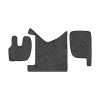 04-Коврики ворсовые RENAULT PREMIUM 2007г. восток -(АВС 3 коврика. МТ) (UPP-3 (Серый) кант Черный)