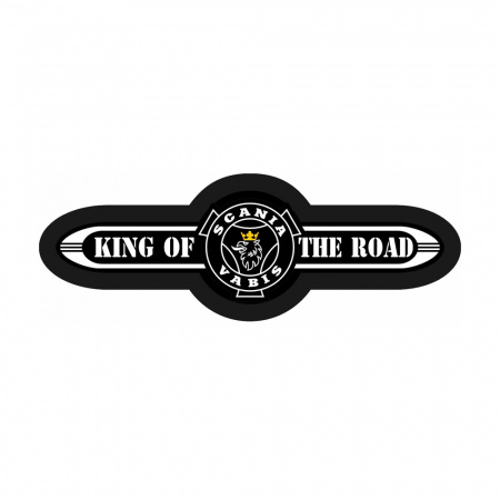 Замшевое панно в спальник SCANIA (белый пластик) 1000х350мм "KING" (24v)