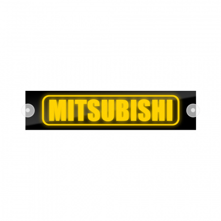 Табличка светодиодная 10x50 (желтая) на лобовое стекло (24v) (MITSUBISHI)
