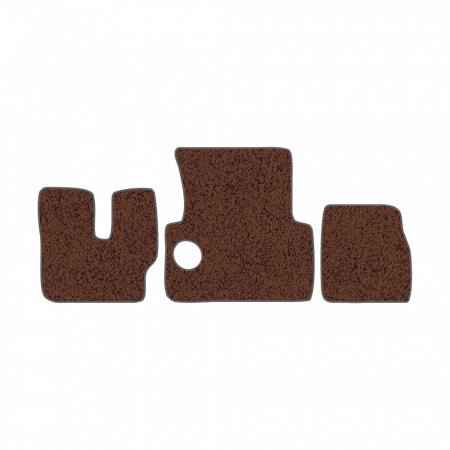 33-Коврики ворсовые MAN F-2000 Commandor -(АВС 3 коврика. МТ) (Фортуна (Коричневый) кант Серый)