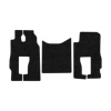 83/1-Коврики ворсовые Mercedes Actros MP3 MS от 2004г. (2пневмо) -(ABTC 3 коврика. АТ) (UPP-8 (Черный) кант Серый)