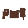 42-Коврики ворсовые MERCEDES ACTROS -(ABTC 3 коврика. АТ) (Фортуна (Коричневый) кант Серый)