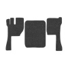12-Коврики ворсовые VOLVO FH после 2009г -(АВС 3 коврика. МТ) (UPP-8 (Графит) кант Серый)