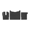 68-Коврики ворсовые DAF 106 -(ABTC 3 коврика. АТ) (UPP-8 (Графит) кант Серый)
