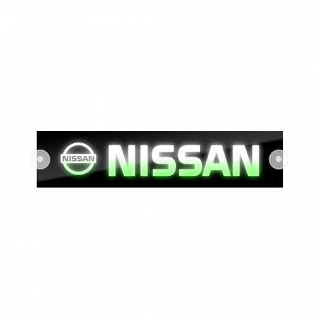 Табличка светодиодная 10*50 Лобовое (12v) (NISSAN цветная)