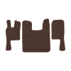 67-Коврики ворсовые SCANIA 124 (после 2010г) -(ABTC 3 коврика. АТ) (UPP-8 (Коричневый) кант Коричневый)