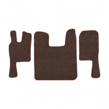 67-Коврики ворсовые SCANIA 124 (после 2010г) -(ABTC 3 коврика. АТ) (UPP-8 (Коричневый) кант Коричневый)