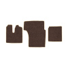 31-Коврики ворсовые MAN TGA XXL -(АВС 3 коврика. МТ) (UPP-8 (Коричневый) кант Бежевый)