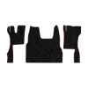 96-Коврики ворсовые SCANIA S  -(ABTC 3 коврика. АТ) (Фортуна (Черный) кант Коричневый)