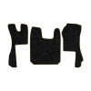 87-Коврики ворсовые SCANIA R  -(АВС 3 коврика. МТ) (Фортуна (Черный) кант Бежевый)