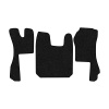 87-Коврики ворсовые SCANIA R  -(АВС 3 коврика. МТ) (UPP-3 (Черный) кант Черный)