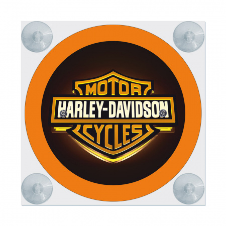 Табличка светодиодная "Лайт-бокс" мини на лобовое стекло (№41 Harley-Davidson)
