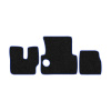 33-Коврики ворсовые MAN F-2000 Commandor -(АВС 3 коврика. МТ) (UPP-3 (Черный) кант Синий)