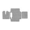 93-Коврики ворсовые MAN TGX  -(АВС 3 коврика. МТ) (UPP-8 (Серый) кант Серый)