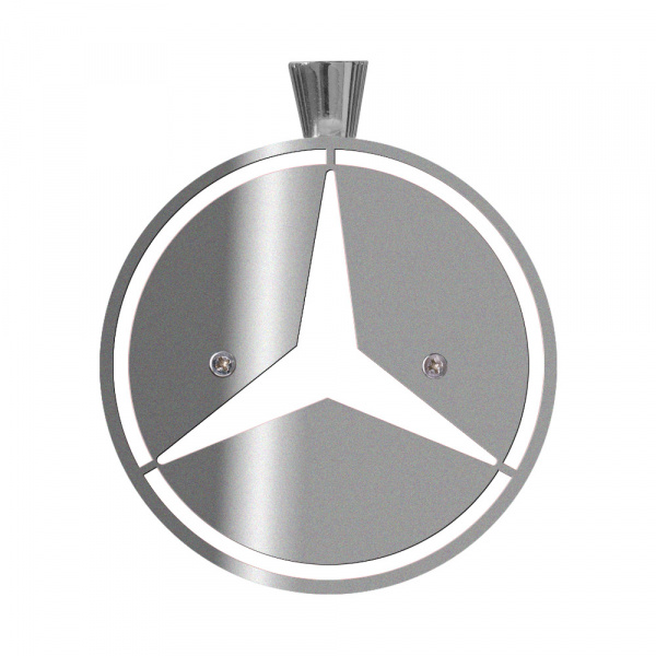 Фонарь под зеркало Mercedes (LED, нерж., комп. 2 шт)