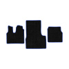 37-Коврики ворсовые MAN TGS -(АВС 3 коврика. МТ) (UPP-6 (Черный) кант Синий)