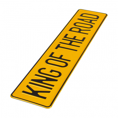 Автомобильный сувенирный номер KING OF THE ROAD