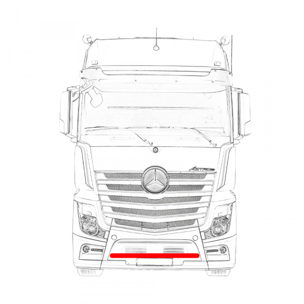 Кенгурятник-фародержатель для MERCEDES MP4 MB001
