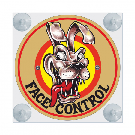 Табличка светодиодная "Лайт-бокс" мини на лобовое стекло (№59 FACE CONTROL)