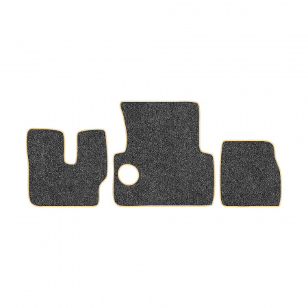 33-Коврики ворсовые MAN F-2000 Commandor -(АВС 3 коврика. МТ) (UPP-3 (Серый) кант Бежевый)