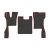 90-Коврики ворсовые SCANIA R 2018г > -(ABTC 3 коврика. АТ) (UPP-8 (Графит) кант Красный)