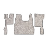 96-Коврики ворсовые SCANIA S  -(ABTC 3 коврика. АТ) (Фортуна (Серый) кант Черный)