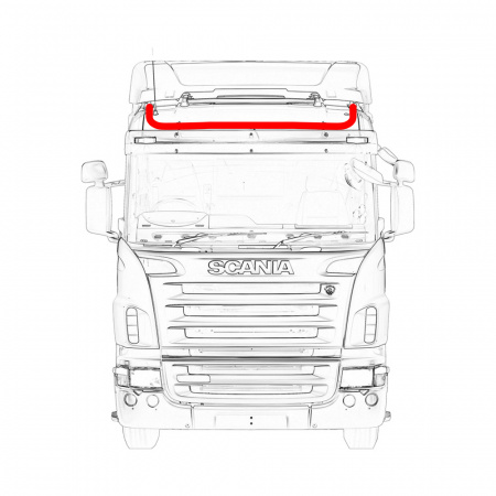 Дуга на крышу SCANIA низк. крыша (короткие концы)