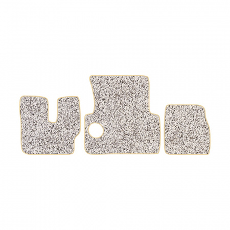 33-Коврики ворсовые MAN F-2000 Commandor -(АВС 3 коврика. МТ) (Фортуна (Серый) кант Бежевый)