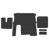4.5 Коврики стёганные MAN TGX от 2007  (АТ, 1 полка, холодильник)  (Премиум Черный строчка Черная)