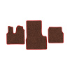 37-Коврики ворсовые MAN TGS -(АВС 3 коврика. МТ) (Фортуна (Коричневый) кант Красный)