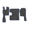 25-Коврики ворсовые SCANIA R TOPLAIN  -(ABTC 3 коврика. АТ) (UPP-3 (Серый) кант Синий)