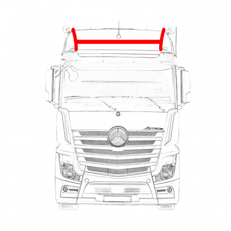 Дуга на крышу MERCEDES MP4 H-образная 5 птф