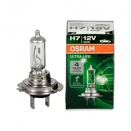 Автолампа H7 12-55 PX26 d ULTRA LIFE (up to 3 x LIFE TIME) (комп. 2шт.) OSRAM 64210ULT-2 (BL.)