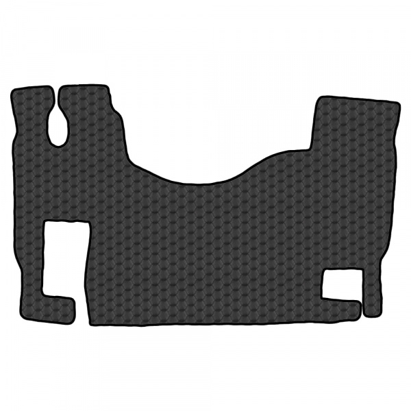 5.3 Коврики стёганные MERCEDES ACTROS MP-II от 2004 (ровный пол, пассажирское сиденье не пневмо) 