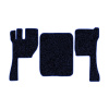 12-Коврики ворсовые VOLVO FH после 2009г -(АВС 3 коврика. МТ) (Карлайт (Синий) кант Синий)