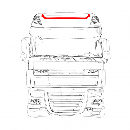 Дуга на крышу DAF 105 XL SUPER SPACECAR высокая крыша (6 ПТФ)