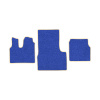 37-Коврики ворсовые MAN TGS -(АВС 3 коврика. МТ) (UPP-8 (Синий) кант Бежевый)