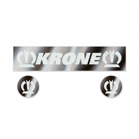 Буквы SDT задняя с эмблемами KRONE (700х150мм, эмблемы Ø100мм)