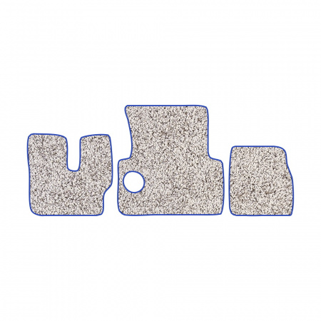 33-Коврики ворсовые MAN F-2000 Commandor -(АВС 3 коврика. МТ) (Фортуна (Серый) кант Синий)